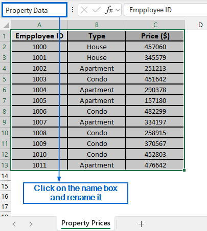 Use VLOOKUP with Named Range