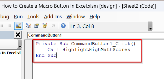 Add a Command Button (ActiveX Controls)