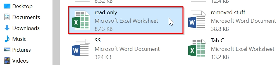 Disable Read-Only from Excel File Properties