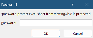 Encrypt the Entire Workbook with a Password