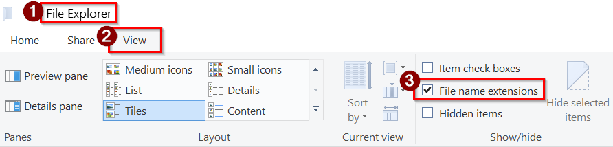 Check and Correct the File Extension