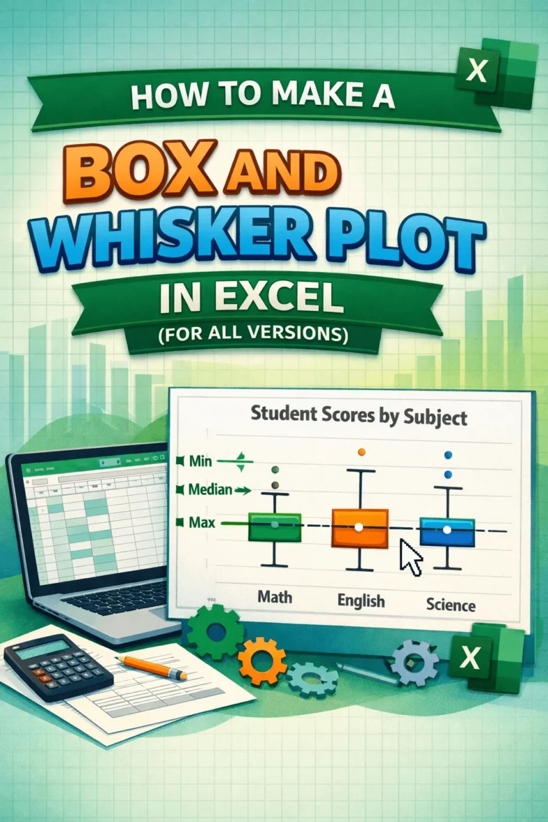 how to make a box and whisker plot in excel
