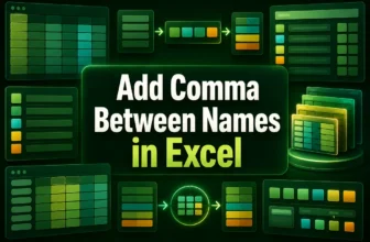 featured image - add comma between names in excel