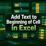 featured image - add text to beginning of cell in excel