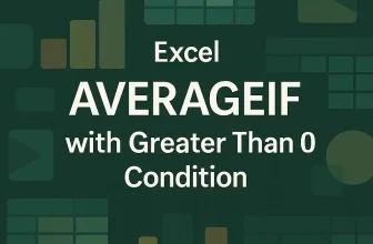 featured image - averageif greater than 0