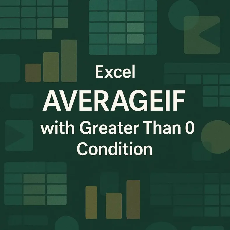 featured image - averageif greater than 0