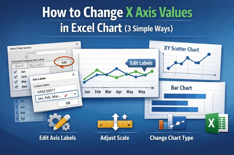 featured image - change x axis values in excel chart