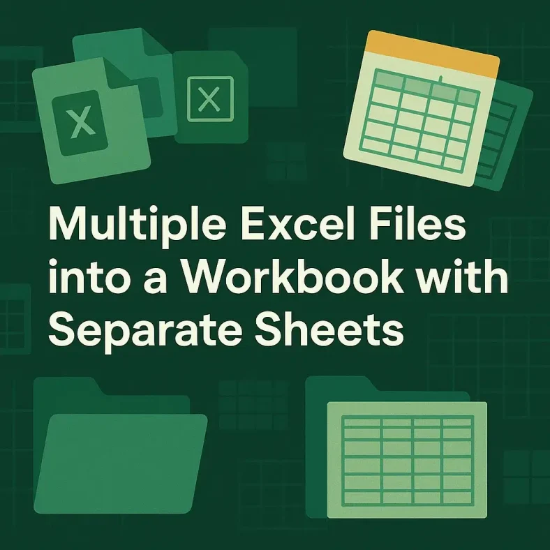 featured image- combine multiple excel files into one workbook separate sheets