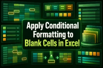 featured image - conditional formatting blank cells
