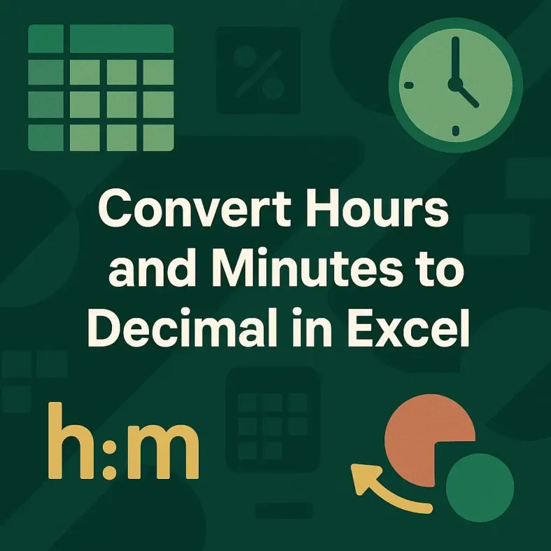 featured image - convert hours and minutes to decimal excel