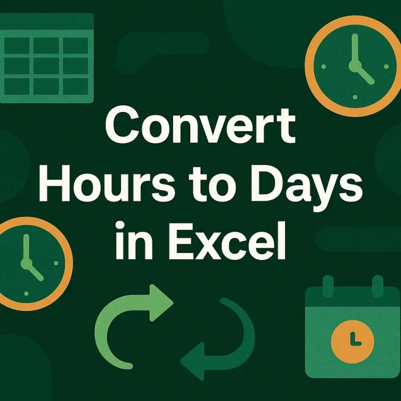 featured image - convert hours to days in excel