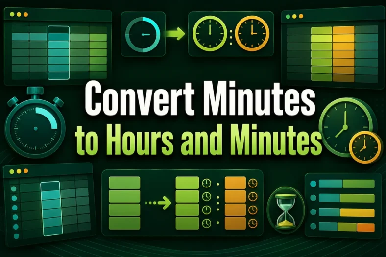 featured image - convert minutes to hours and minutes in excel