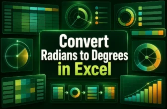 featured image - convert radians to degrees in excel