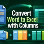 featured image - convert word to excel with columns