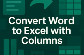 featured image - convert word to excel with columns