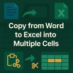 featured image - copy from word to excel into multiple cells
