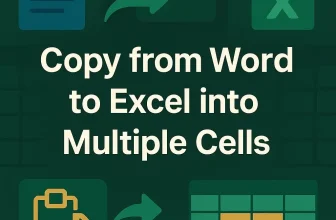 featured image - copy from word to excel into multiple cells