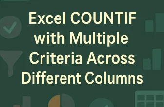 featured image - countif multiple criteria different columns