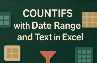 featured image - countifs with date range and text