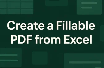 featured image - create a fillable pdf from excel