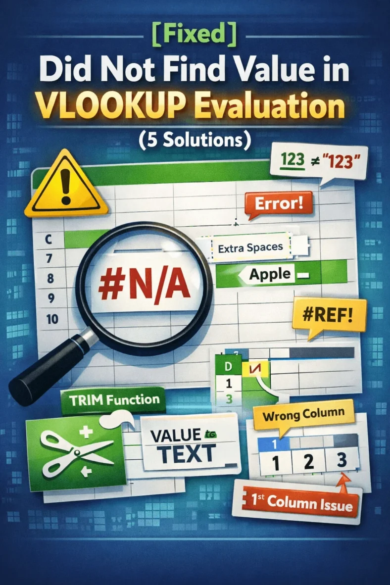 featured image - did not find value in vlookup evaluation