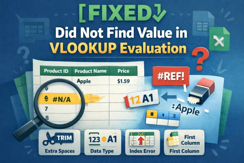 featured image - did not find value in vlookup evaluation