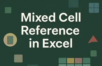 featured image - example of mixed cell reference in excel