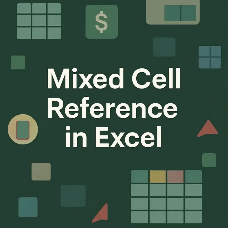 featured image - example of mixed cell reference in excel