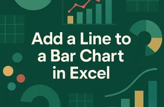 featured image - excel add line to bar chart