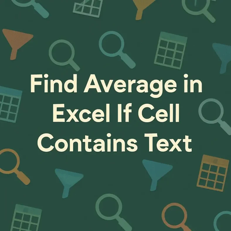 featured image - excel average if cell contains text