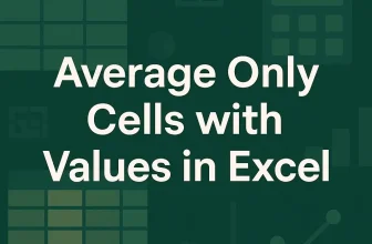 featured image - excel average only cells with values
