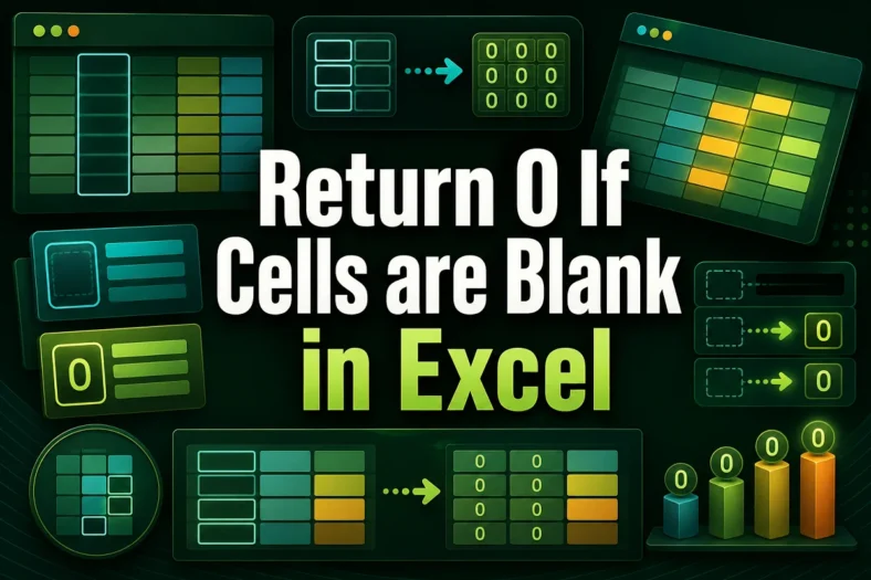 featured image - excel if blank then 0