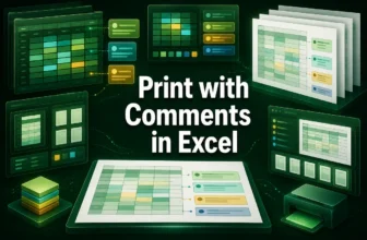 featured image - excel print with comments