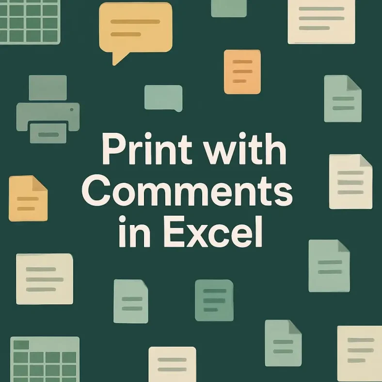 featured image - excel print with comments