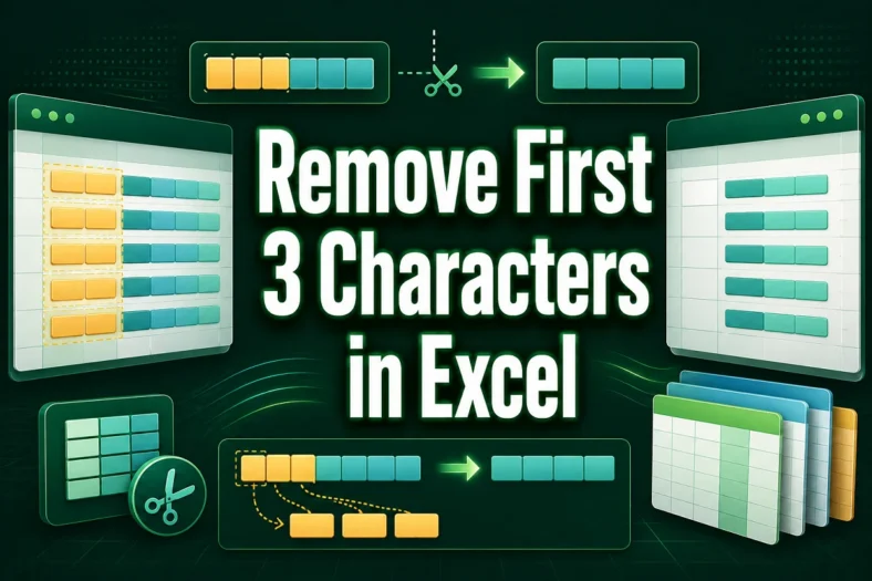 featured image - excel remove first 3 characters