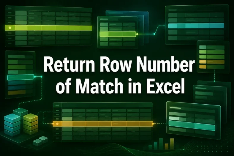 featured image - excel return row number of match