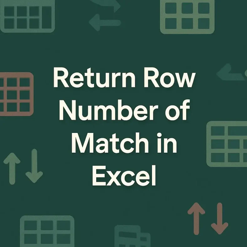 featured image - excel return row number of match