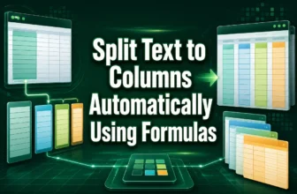 featured image - excel text to columns formula automatically