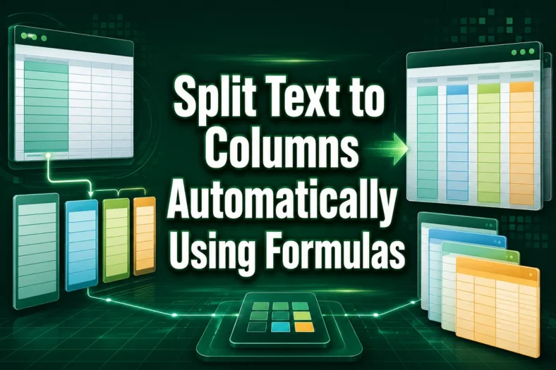 featured image - excel text to columns formula automatically