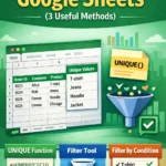 featured image - filter unique values in google sheets