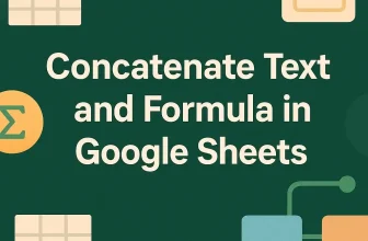 featured image - google sheets concatenate text and formula