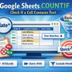 featured image - google sheets countif contains text