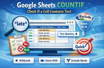 featured image - google sheets countif contains text