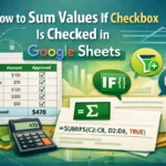 featured image - google sheets if checkbox is checked then sum