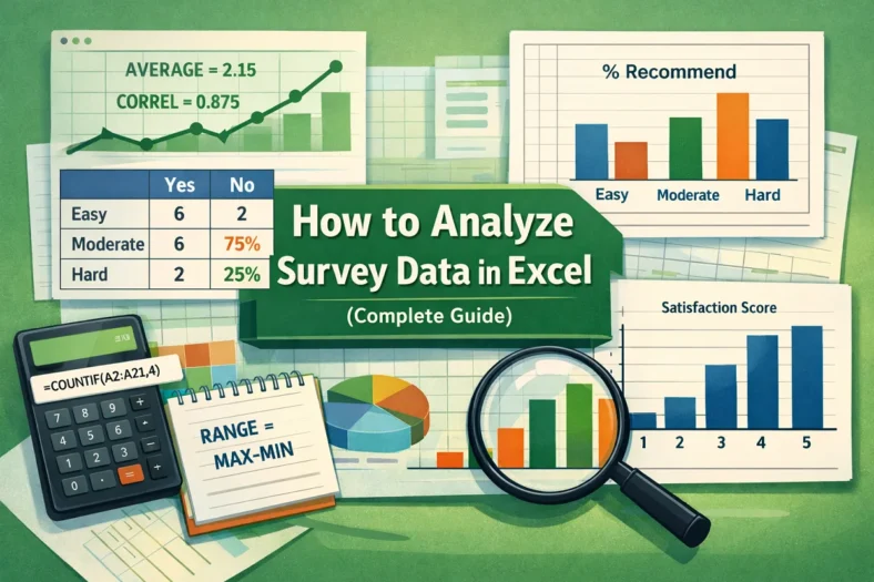 featured image - how to analyze survey data in excel