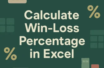 featured image - how to calculate win loss percentage in excel