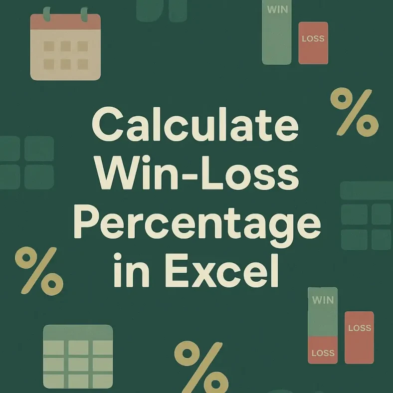 featured image - how to calculate win loss percentage in excel