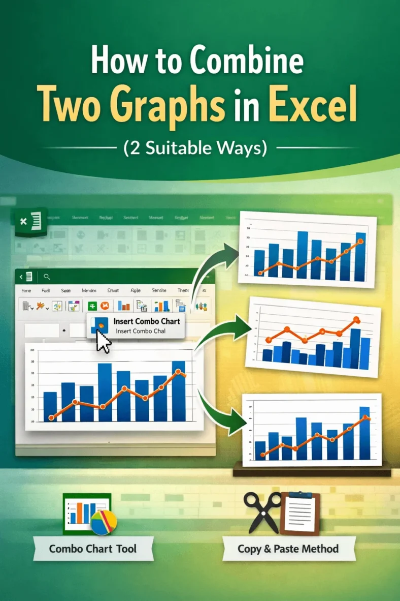 featured image - how to combine two graphs in excel