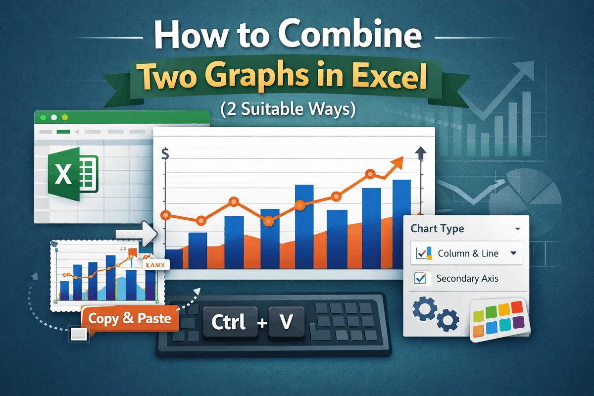 excel tutorial: how to draw two graphs in one chart in... How to Combine Two Graphs in Excel (2 Suitable Ways) - Excel Insider