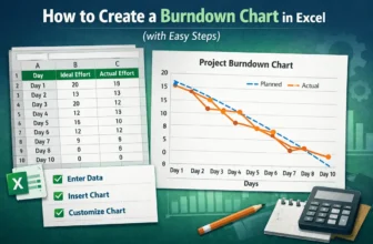 featured image - how to create a burndown chart in excel